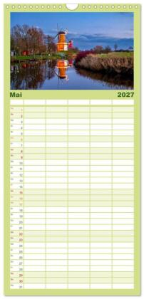 Familienplaner 2027 - Greetsiel und Umzu mit 5 Spalten (Wandkalender, 21 x 45 cm) CALVENDO