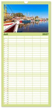 Familienplaner 2027 - Greetsiel und Umzu mit 5 Spalten (Wandkalender, 21 x 45 cm) CALVENDO