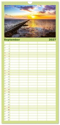 Familienplaner 2027 - Greetsiel und Umzu mit 5 Spalten (Wandkalender, 21 x 45 cm) CALVENDO