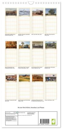 Familienplaner 2027 - Wo der Wind Wohnt, Amerikas Lost Places mit 5 Spalten (Wandkalender, 21 x 45 cm) CALVENDO