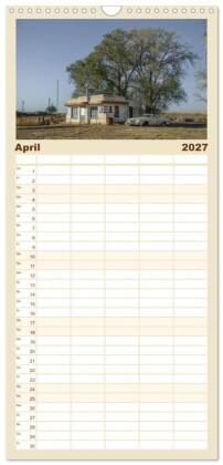 Familienplaner 2027 - Wo der Wind Wohnt, Amerikas Lost Places mit 5 Spalten (Wandkalender, 21 x 45 cm) CALVENDO