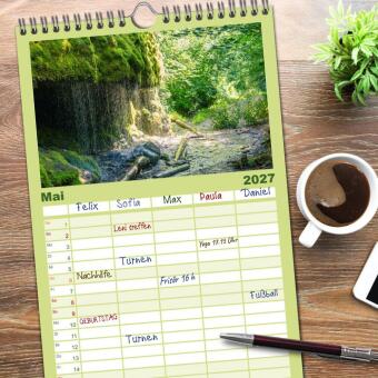 Familienplaner 2027 - Hochschwarzwald - Traumhafte Landschaften im Schwarzwald mit 5 Spalten (Wandkalender, 21 x 45 cm) CALVENDO