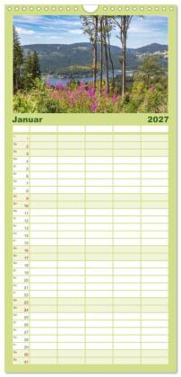 Familienplaner 2027 - Hochschwarzwald - Traumhafte Landschaften im Schwarzwald mit 5 Spalten (Wandkalender, 21 x 45 cm) CALVENDO