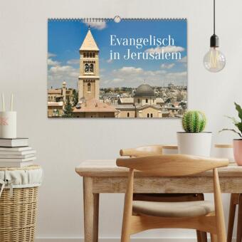 Evangelisch in Jerusalem (Wandkalender 2027 DIN A3 quer), CALVENDO Monatskalender