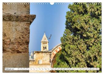 Evangelisch in Jerusalem (Wandkalender 2027 DIN A3 quer), CALVENDO Monatskalender