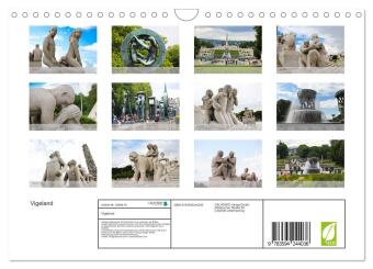 Vigeland (Wandkalender 2027 DIN A4 quer), CALVENDO Monatskalender
