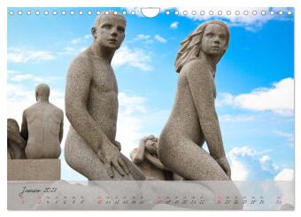 Vigeland (Wandkalender 2027 DIN A4 quer), CALVENDO Monatskalender