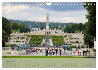 Vigeland (Wandkalender 2027 DIN A4 quer), CALVENDO Monatskalender