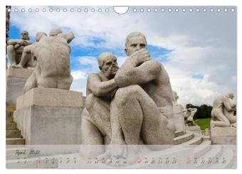 Vigeland (Wandkalender 2027 DIN A4 quer), CALVENDO Monatskalender