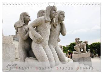Vigeland (Wandkalender 2027 DIN A4 quer), CALVENDO Monatskalender