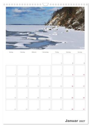 Insel Rügen / Planer (Wandkalender 2027 DIN A3 hoch), CALVENDO Monatskalender