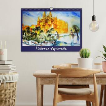 Mallorca Aquarelle (Wandkalender 2027 DIN A3 quer), CALVENDO Monatskalender