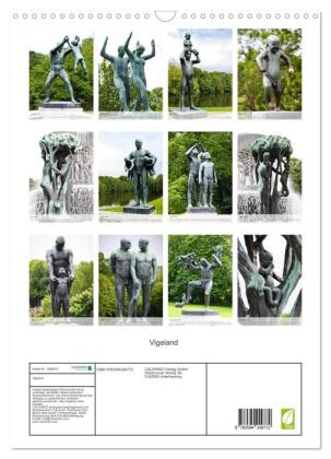 Vigeland (Wandkalender 2027 DIN A3 hoch), CALVENDO Monatskalender
