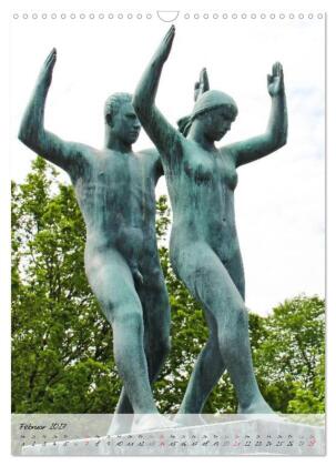 Vigeland (Wandkalender 2027 DIN A3 hoch), CALVENDO Monatskalender