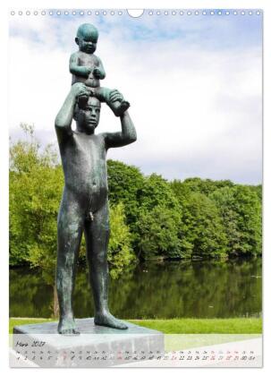 Vigeland (Wandkalender 2027 DIN A3 hoch), CALVENDO Monatskalender