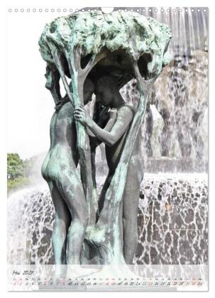 Vigeland (Wandkalender 2027 DIN A3 hoch), CALVENDO Monatskalender