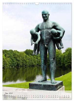 Vigeland (Wandkalender 2027 DIN A3 hoch), CALVENDO Monatskalender