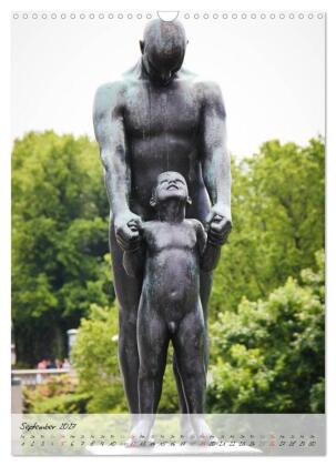 Vigeland (Wandkalender 2027 DIN A3 hoch), CALVENDO Monatskalender