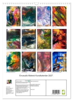 Encaustic-Malerei Kunstkalender 2027 (Wandkalender 2027 DIN A3 hoch), CALVENDO Monatskalender