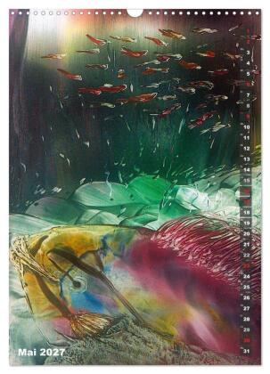 Encaustic-Malerei Kunstkalender 2027 (Wandkalender 2027 DIN A3 hoch), CALVENDO Monatskalender