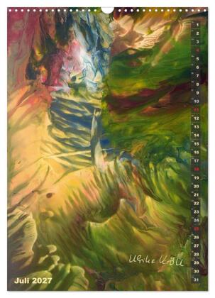 Encaustic-Malerei Kunstkalender 2027 (Wandkalender 2027 DIN A3 hoch), CALVENDO Monatskalender
