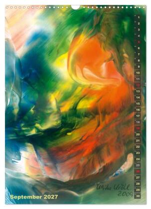 Encaustic-Malerei Kunstkalender 2027 (Wandkalender 2027 DIN A3 hoch), CALVENDO Monatskalender