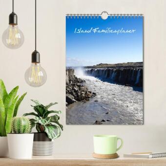 Island Familienplaner (Wandkalender 2027 DIN A4 hoch), CALVENDO Monatskalender