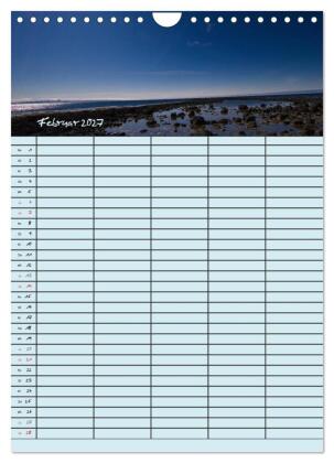 Island Familienplaner (Wandkalender 2027 DIN A4 hoch), CALVENDO Monatskalender