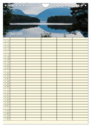 Familienplaner Norwegen (Wandkalender 2027 DIN A4 hoch), CALVENDO Monatskalender