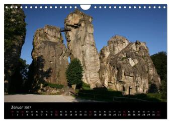 Die Externsteine (Wandkalender 2027 DIN A4 quer), CALVENDO Monatskalender