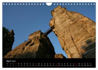 Die Externsteine (Wandkalender 2027 DIN A4 quer), CALVENDO Monatskalender