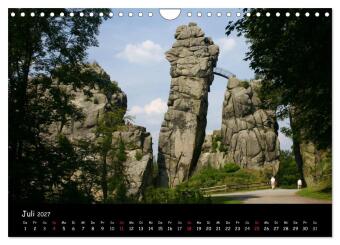 Die Externsteine (Wandkalender 2027 DIN A4 quer), CALVENDO Monatskalender