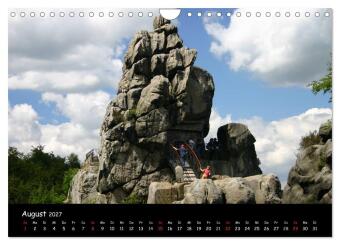 Die Externsteine (Wandkalender 2027 DIN A4 quer), CALVENDO Monatskalender
