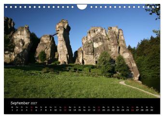 Die Externsteine (Wandkalender 2027 DIN A4 quer), CALVENDO Monatskalender