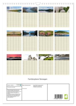 Familienplaner Norwegen (Wandkalender 2027 DIN A3 hoch), CALVENDO Monatskalender