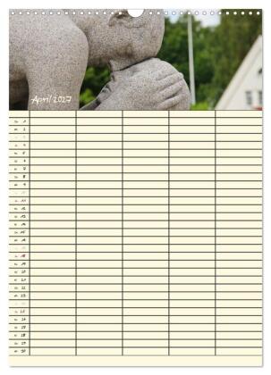 Familienplaner Norwegen (Wandkalender 2027 DIN A3 hoch), CALVENDO Monatskalender