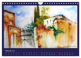 Mallorca Aquarelle (Wandkalender 2027 DIN A4 quer), CALVENDO Monatskalender