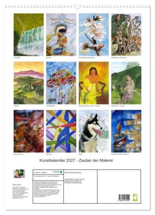 Kunstkalender 2027 - Zauber der Malerei (Wandkalender 2027 DIN A2 hoch), CALVENDO Monatskalender