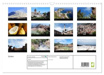 Sizilien (Wandkalender 2027 DIN A3 quer), CALVENDO Monatskalender