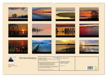 Sonnenuntergang (Wandkalender 2027 DIN A2 quer), CALVENDO Monatskalender