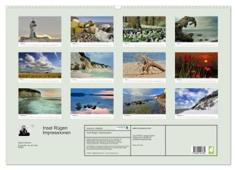 Insel Rügen Impressionen (Wandkalender 2027 DIN A2 quer), CALVENDO Monatskalender