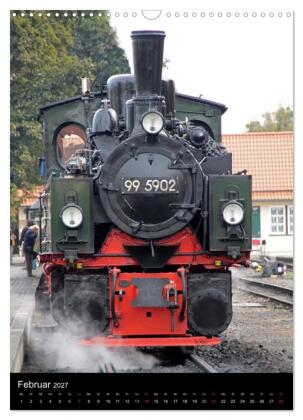 Die Brockenbahn (Wandkalender 2027 DIN A3 hoch), CALVENDO Monatskalender