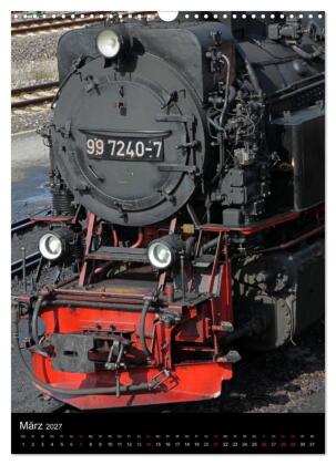 Die Brockenbahn (Wandkalender 2027 DIN A3 hoch), CALVENDO Monatskalender