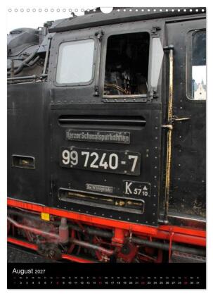 Die Brockenbahn (Wandkalender 2027 DIN A3 hoch), CALVENDO Monatskalender