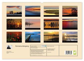 Sonnenuntergang (hochwertiger Premium Wandkalender 2027 DIN A2 quer), Kunstdruck in Hochglanz