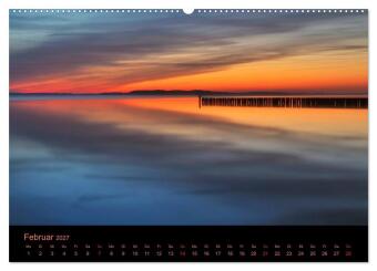 Sonnenuntergang (hochwertiger Premium Wandkalender 2027 DIN A2 quer), Kunstdruck in Hochglanz