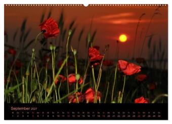 Sonnenuntergang (hochwertiger Premium Wandkalender 2027 DIN A2 quer), Kunstdruck in Hochglanz