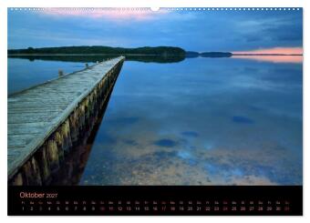 Sonnenuntergang (hochwertiger Premium Wandkalender 2027 DIN A2 quer), Kunstdruck in Hochglanz