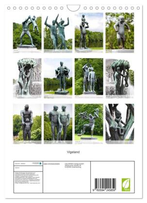 Vigeland (Wandkalender 2027 DIN A4 hoch), CALVENDO Monatskalender