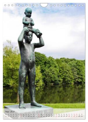 Vigeland (Wandkalender 2027 DIN A4 hoch), CALVENDO Monatskalender